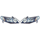 For Honda Civic Sedan 2009 2010 2011/Hybrid 2006-2011 Headlight Assembly Unit DOT Certified (CLX-M1-316-1147L-UF2C-PARENT1)