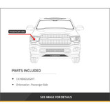 For 2005 Dodge Truck Dakota Chrome Headlight DOT Certified (CLX-M1-333-1112L-AF1-PARENT1)
