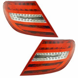 For Mercedes-Benz C Class Sedan/Coupe 2012-2014 Tail Light Assembly LED Type (CLX-M1-439-1983L-AS-PARENT1)