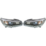 For Honda Accord Hybrid 2014 2015 Headlight Assembly Halogen DOT Certified (CLX-M1-316-1167L-AFN3-PARENT1)