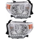 For Toyota Tundra 14-15 Headlight Assembly SR/SR5/Limited Halogen w/o Level Adjuster DOT Certified (CLX-M1-311-11D8L-AF-PARENT1)