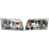 For 1998-2011 Ford Crown Victoria Headlight w/o Bulbs or Sockets (CLX-M0-FR232-B001L-PARENT1)