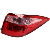 For Toyota Corolla 2017 2018 2019 Tail Light Assembly Outer E/L/LE/LE Eco Model Halogen CAPA Certified (CLX-M1-311-19B8L-AC-PR-PARENT1)