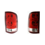 For 2007-2013 GMC Sierra 1500 Rear Tail Light 1500; SL|SLE|SLE 1|SLE 2|SLT|WT; 1st Design (CLX-M0-GM439-B000L-PARENT1)