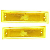 For Chevy/GMC C/K 2010 Truck/Suburban/Blazer/Jimmy 1981-1991 Side Marker Light Chrome w/o Chrome Trim (CLX-M1-331-1501L-US-PARENT1)