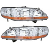 For 1998-2000 Honda Accord Headlight Assembly Unit combination lamp (CLX-M0-HD192-A001L-PARENT1)