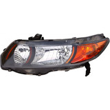 For 2006-2009 Honda Civic Headlight Assembly Unit For Coupe; M/T; 6 Speed 06-07 (CLX-M0-HD468-A011L-PARENT1)