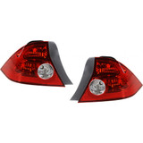 For 2004 2005 Honda Civic Rear Tail Light Assembly Unit 2dr For Coupe; quarter panel mounted; w/o bulbs or sockets (CLX-M0-HD435-U000L-PARENT1)