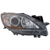 For 2010-2013 Mazda 3 Headlight Assembly Unit Halogen; 5 Speed Trans (CLX-M0-MZ254-A101L-PARENT1)