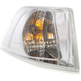 For 2001-2004 Volvo S40 Chrome Turn Signal / Side Marker Light w/ Bulbs Park/Signal Combination w/ Bright Bezel Early Design (CLX-M0-18-0114-00-PARENT1)