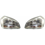 For 2005-2008 Hyundai Tucson Headlight Bulbs Included ;Clear Reflector; Gray Bezel (CLX-M0-20-6612-00-PARENT1)