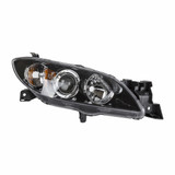 For 2004-2009 Mazda 3 Headlight CAPA Certified Lens and Housing Only Sedan; Halogen (CLX-M0-20-6662-01-9-PARENT1)