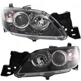For 2004-2009 Mazda 3 Headlight CAPA Certified Lens and Housing Only Sedan; Halogen (CLX-M0-20-6662-01-9-PARENT1)