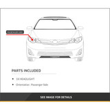 For Mercedes-Benz C-Class Sedan 2012-2014 Headlight Assembly Halogen Chrome w/o Cover Lens CAPA Certified (CLX-M1-339-1135L-AC1-PARENT1)