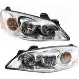 For 2005-2010 Pontiac G6 Headlight DOT Certified Bulbs Included Combination Lamp; w/o Harness (CLX-M0-20-6678-00-1-PARENT1)