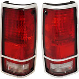 For Chevy Blazer /GMC Jimmy 1983-1994 Tail Light Assembly Unit w/Bright Trim (CLX-M1-331-1920L-USN1-PARENT1)