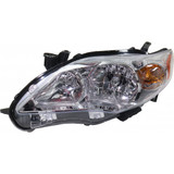 For Toyota Corolla 2011 2012 2013 Headlight Assembly Base.CE.LE Model Chrome Chrome CAPA Certified (CLX-M1-311-11C5L-AC1-PARENT1)