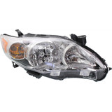 For Toyota Corolla 2011 2012 2013 Headlight Assembly Base.CE.LE Model Chrome Chrome CAPA Certified (CLX-M1-311-11C5L-AC1-PARENT1)