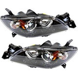 For Mazda 3 Sedan 2004-2006 Headlight Assembly Unit w/HID Type w/o bulbs and ballast (CLX-M1-315-1132L-USH2-PARENT1)