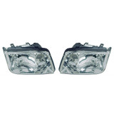 For 1999-2002 Volkswagen Jetta Headlight Assembly Unit w/Fog Lights; w/Chrome bezel; late design (CLX-M0-VW088-A001L-PARENT1)