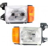For Ford F-Pickup/Bronco 1987-1991 Headlight Assembly Unit w/o Chrome & Black Trim (CLX-M1-330-1106L-CSU-PARENT1)