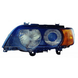 For BMW X5 2000-2003 Headlight w/o Control Assembly w/HID Inner Tail Light B Yellow Turn Indicator (CLX-M1-343-1123L-ASH2Y-PARENT1)