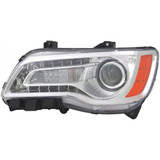 For 2011-2014 Chrysler 300 Headlight Sedan Halogen Chrome Bezel (CLX-M0-CS354-B001L-PARENT1)