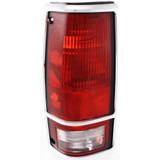 For Chevy S10/GMC S15/Sonoma 1982-1993 Tail Light Assembly Unit Chrome w/Chrome Bezel (CLX-M1-331-1920L-USD1-PARENT1)