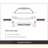 For Audi A4 Sedan/Wagon 2009-2012 Fog Light Bezel W/O Adaptive CC (CLX-M1-345-2502L-UD-PARENT1)