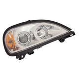 For Freightliner Columbia Headlight Assembly Projector 1996-2013 w/ Angel Eyes Chrome Bezel (CLX-M0-M40-1106L-AS1-CL360A55-PARENT1)