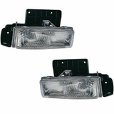 For 1995-2005 Chevy Astro Headlight includes mounting panel (CLX-M0-GM129-B101L-PARENT1)