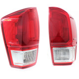 For Toyota Tacoma Tail Light Assembly 2016 17 18 2019 Base/SR/SR5/SR + Red Bezel DOT Certified (CLX-M1-311-19ACL-AFVCR-PARENT1)