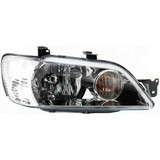 For 2002-2003 Mitsubishi Lancer Headlight w/Chrome Bezel; Except Evolution (CLX-M0-MB291-B001L-PARENT1)