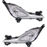 CarLights360: For 2013 2014 2015 2016 2017 Hyundai Elantra GT Fog Light Assembly CAPA Certified w/Bulbs (CLX-M0-19-6028-00-9-CL360A1-PARENT1)