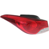 For Hyundai Elantra Outer Tail Light Assembly 2011 2012 2013 Halogen | Sedan (CLX-M0-USA-REPH730198-CL360A70-PARENT1)