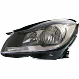 For Mercedes-Benz C-Class Coupe Headlight Assembly 2012-2015 Halogen Type Black w/o CL CAPA (CLX-M1-339-1135L-AC2-PARENT1)