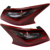 KarParts360 Fits 2017 Nissan Altima Tail Light Assembly w/ Bulbs Black Housing (CLX-M1-314-1987L-AC2-PARENT1)
