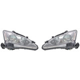 CarLights360: For 2012 13 14 2015 Lexus IS350 Headlight Assembly DOT Certified w/ Bulbs Convertible w/ F Sport Package w/o AFS (CLX-M0-20-9314-90-1-CL360A4-PARENT1)
