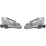 CarLights360: For 2009 2010 Lexus IS250 Headlight Assembly w/ Bulbs Halogen Type (CLX-M0-20-9314-00-1-CL360A1-PARENT1)