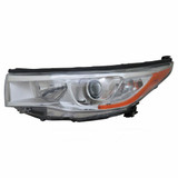CarLights360: For 2014 2015 2016 Toyota Highlander Headlight Assembly Chrome CAPA Certified w/Bulbs (CLX-M0-20-9544-00-9-CL360A1-PARENT1)