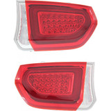 CarLights360: For 2015 2016 2017 2018 2019 Chrysler 300 Tail Light Assembly (Chrome)  DOT Chrome w/ Bulbs (CLX-M0-11-6826-00-1-CL360A1-PARENT1)