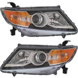 CarLights360: For 2014 2015 2016 2017 Honda Odyssey Headlight Assembly CAPA Certified Black Bezel w/Bulbs Halogen Type (CLX-M0-20-9490-00-9-CL360A1-PARENT1)