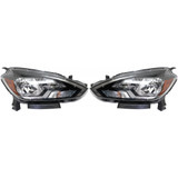 For Nissan SENTRA 2016 2017Headlight Assembly Black CAPA (CLX-M1-314-11AEL-AC2-PARENT1)