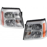KarParts360: For 2003 2004 2005 2006 CADILLAC ESCALADE Headlight Assembly w/Bulbs (CLX-M0-GM351-B001L-CL360A1-PARENT1)