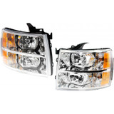 KarParts360: For 2007-2014 Chevy Silverado 2500 HD Headlight Assembly w/Bulbs (CLX-M0-GM436-B001L-CL360A3-PARENT1)
