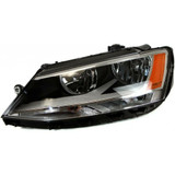 KarParts360: For 2011 - 2016 Volkswagen Jetta Headlight Assembly w/Bulbs (CLX-M0-VK186-B101L-CL360A1-PARENT1)