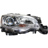 CarLights360: For 2015 2016 2017 Subaru Legacy Headlight Assembly Chrome CAPA Certified w/Bulbs Halogen Type (Vehicle Trim: 2.5i; Sedan; Chrome) (CLX-M0-20-9594-90-9-CL360A1-PARENT1)