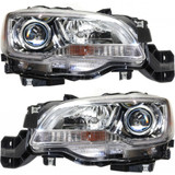 CarLights360: For 2015 2016 2017 Subaru Legacy Headlight Assembly Chrome CAPA Certified w/Bulbs Halogen Type (Vehicle Trim: 2.5i; Sedan; Chrome) (CLX-M0-20-9594-90-9-CL360A1-PARENT1)