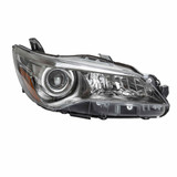 CarLights360: For 2015 2016 2017 Toyota Camry Headlight Assembly CAPA Certified Black w/Bulbs Halogen Type (Vehicle Trim: Hybrid SE ; SE ; XSE) (CLX-M0-20-9610-90-9-CL360A1-PARENT1)