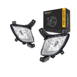 CarLights360: For 2010 - 2015 Hyundai Tucson Fog Light Assembly DOT Certified w/Bulbs (CLX-M0-19-6022-00-1-CL360A1-PARENT1)